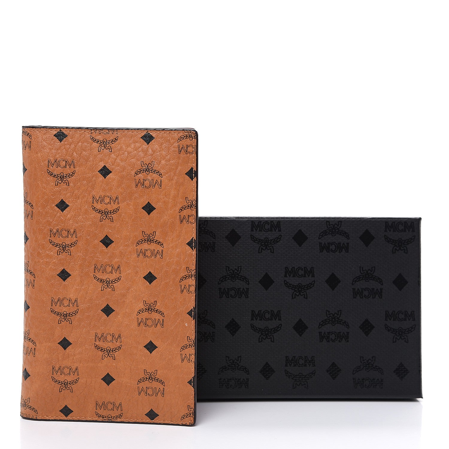 MCM Visetos Passport Holder Cognac 6 of 6