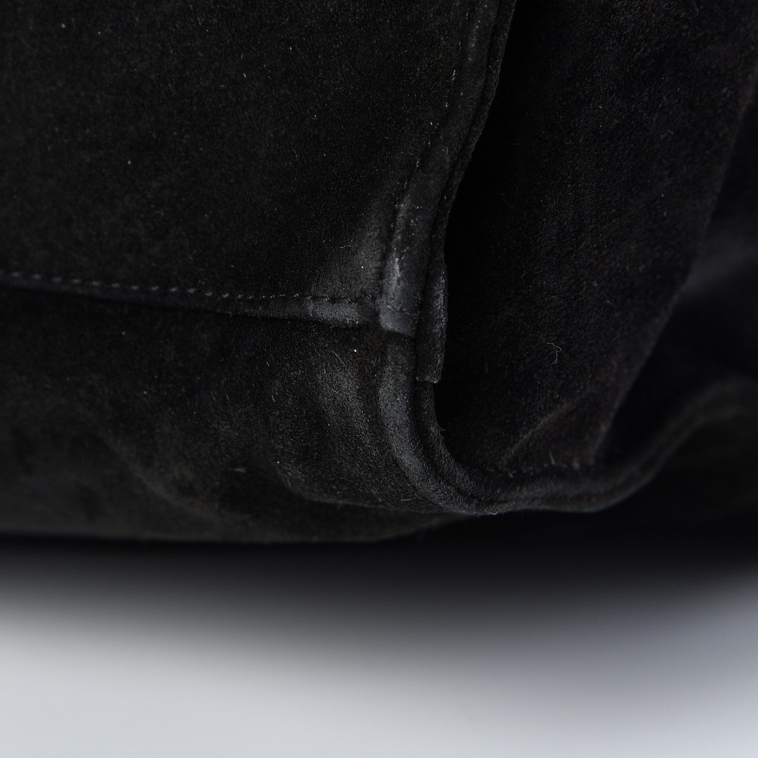 Chanel Suede CC Shoulder Bag Black 12 of 13
