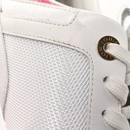 Louis Vuitton Calfskin Monogram Run Away Sneakers 38.5 White Pink 12 of 14