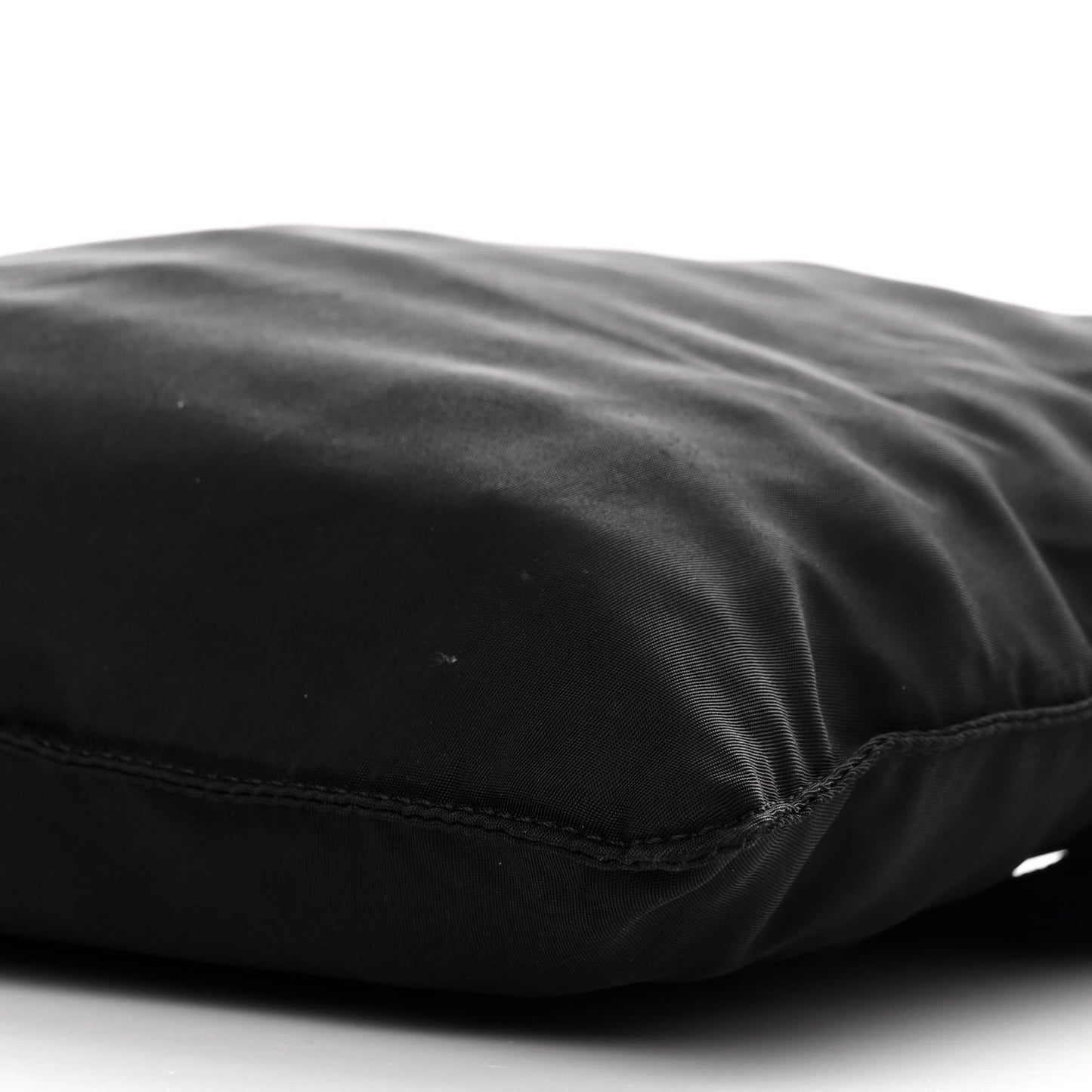Nylon Vela Flat Messenger Bag Black