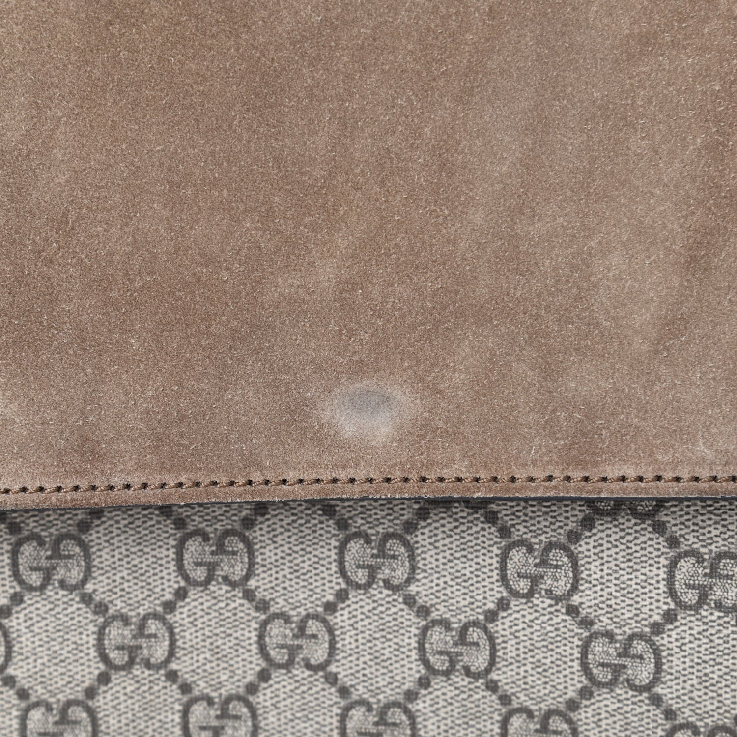 Gucci GG Supreme Monogram Medium Dionysus Shoulder Bag Taupe 7 of 7