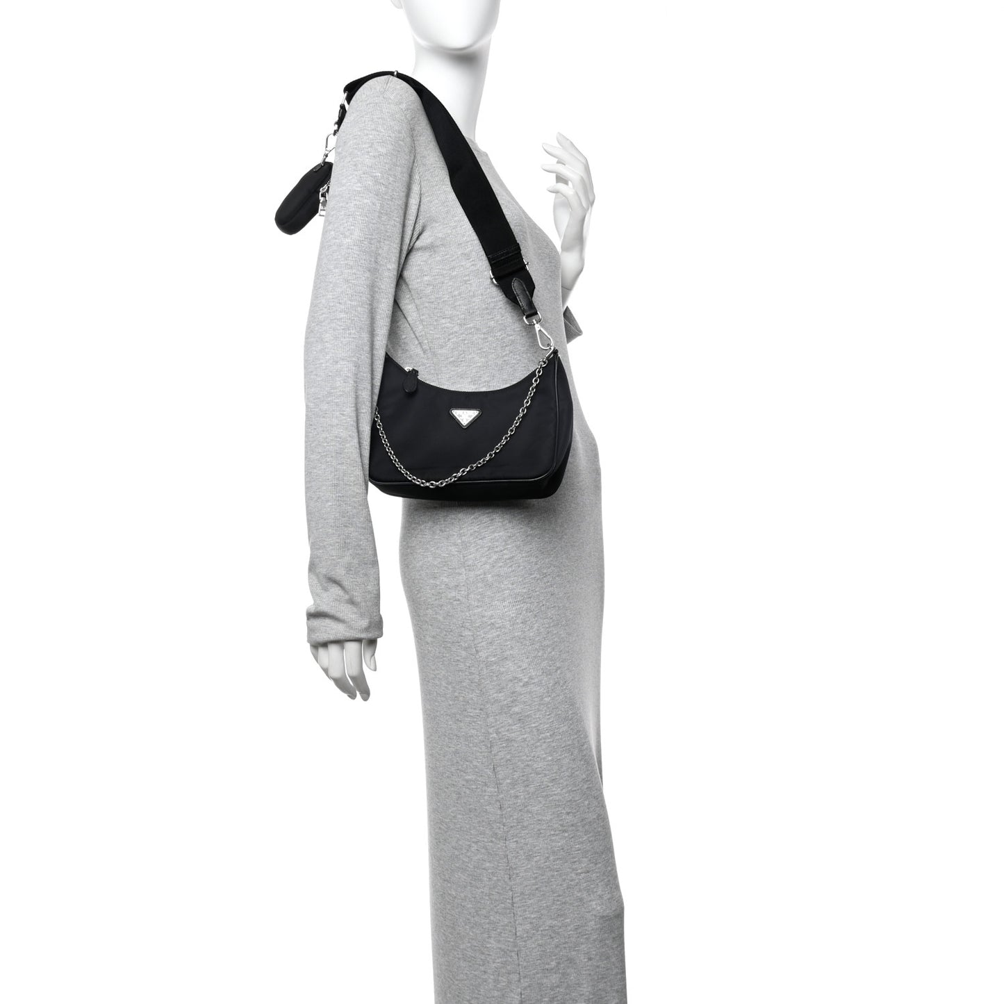 Nylon Re-Edition 2005 Shoulder Bag Black