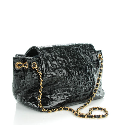 Chanel Patent Puzzle Accordion Flap Bag Black 3 of 9