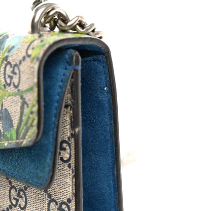 Gucci GG Supreme Monogram Blooms Mini Dionysus Shoulder Bag Beige Navy Vintage Blue 16 of 18