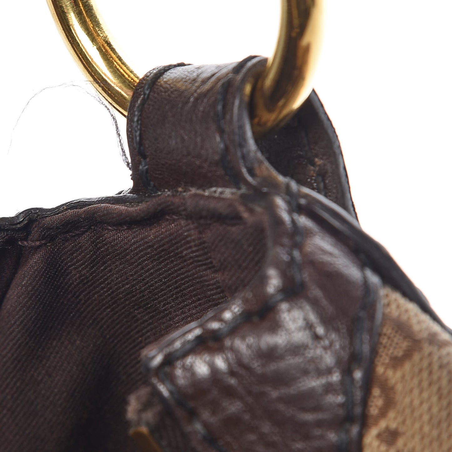 Monogram Medium Jockey Hobo Dark Brown