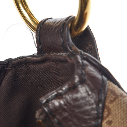 Gucci Monogram Medium Jockey Hobo Dark Brown 6 of 12