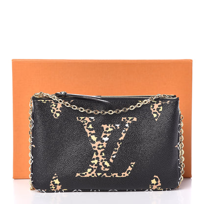 Louis Vuitton Monogram Giant Jungle Pochette Double Zip Black 11 of 11