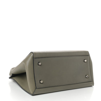 Celine Calfskin Medium Edge Shoulder Bag Khaki 4 of 9