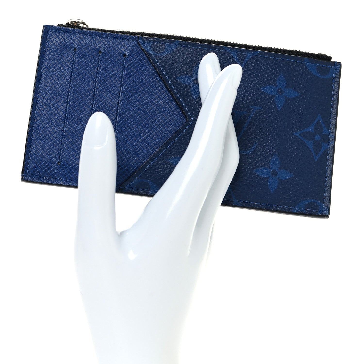 louis vuitton カード・フォルダー コバルトブルー Louis Vuitton Virgil Abloh Blue Card Holder Leather | eBay