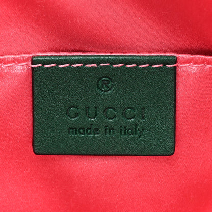 Gucci Velvet Matelasse GG Marmont Belt Bag 85 34 Green 6 of 13