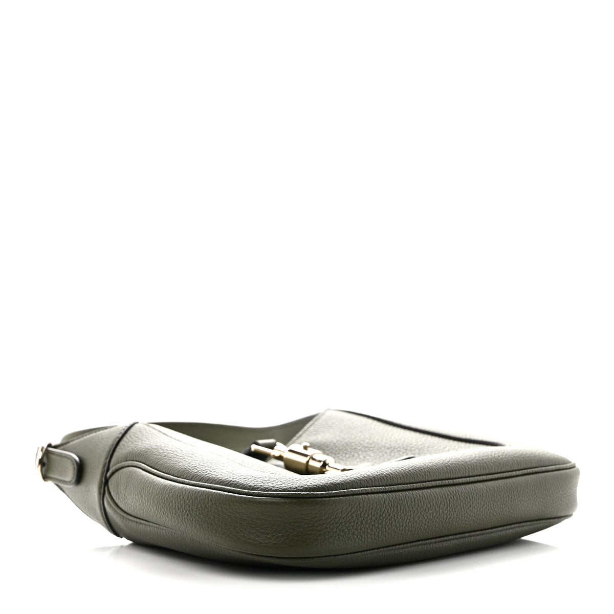 Gucci Grand Prix Calfskin Web Medium Jackie 1961 Hobo Dark Green 4 of 10