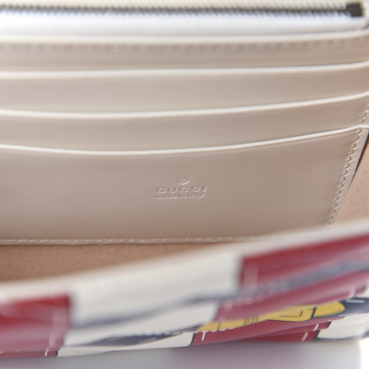 Calfskin Matelasse Trompe L'Oeil Print Mini GG Marmont Chain Wallet White