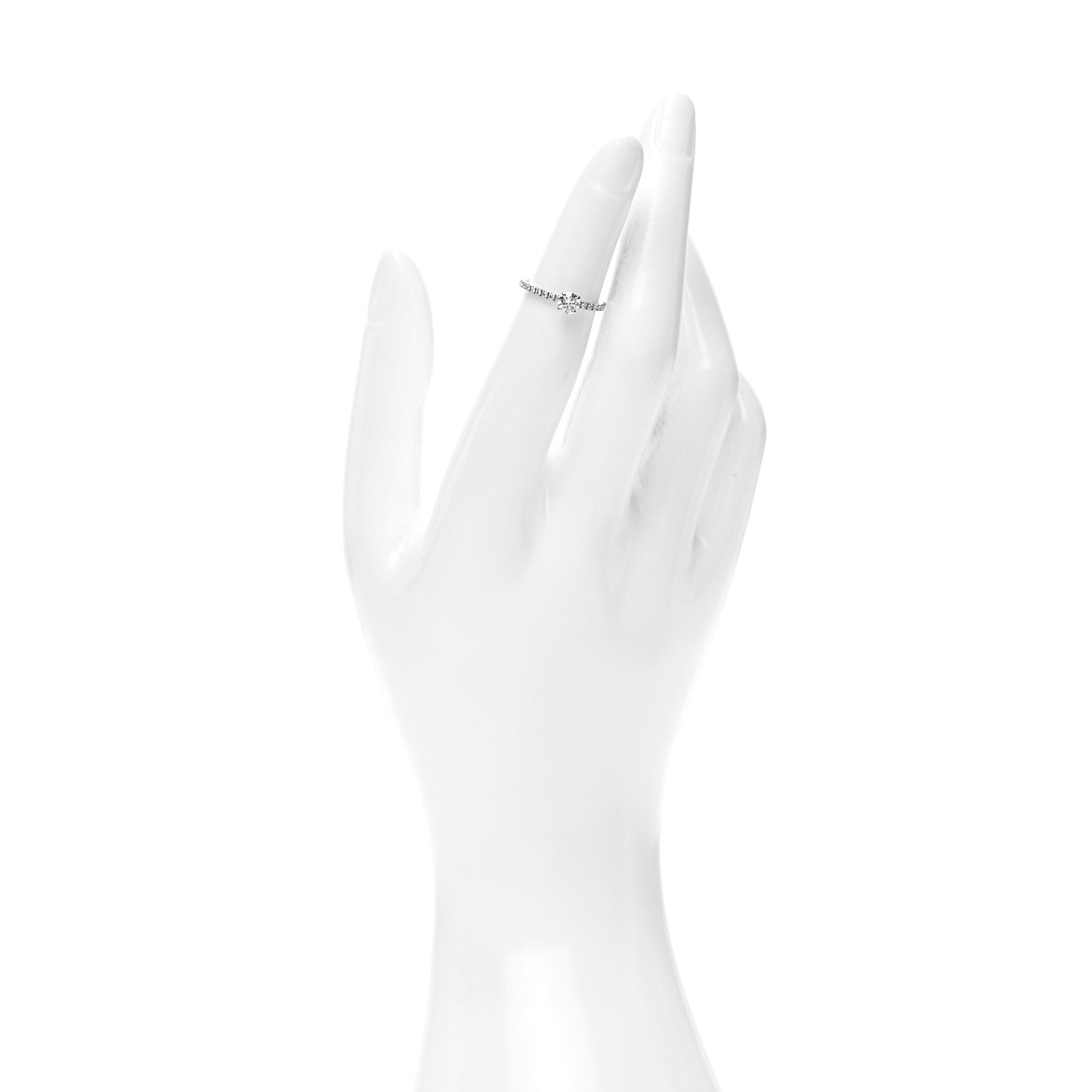 Cartier Platinum Diamond .30ct Etincelle De Cartier Solitaire Engagement Ring 46 3.75 2 of 7