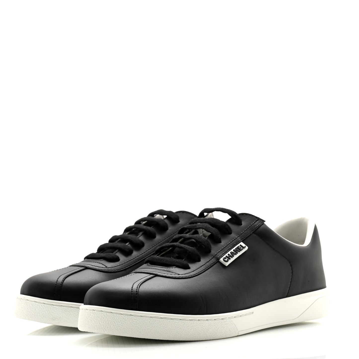 Calfskin Mens CC Sneakers 42 Black