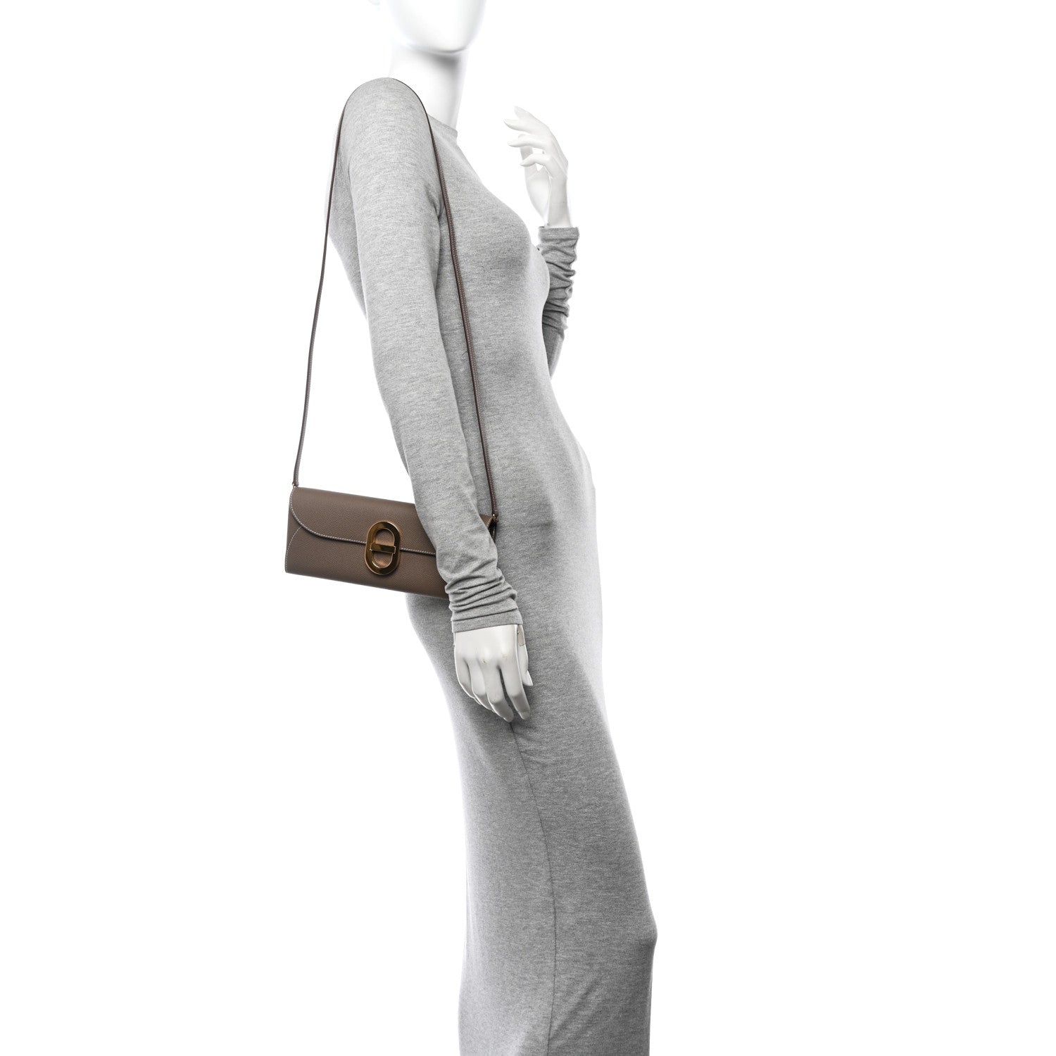 Hermes Epsom Maillon Wallet To Go Etoupe 2 of 11