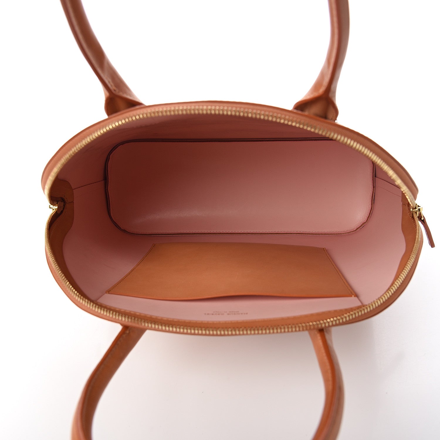 Mansur Gavriel Calfskin Top Handle Rounded Bag Camello Rosa 4 of 12