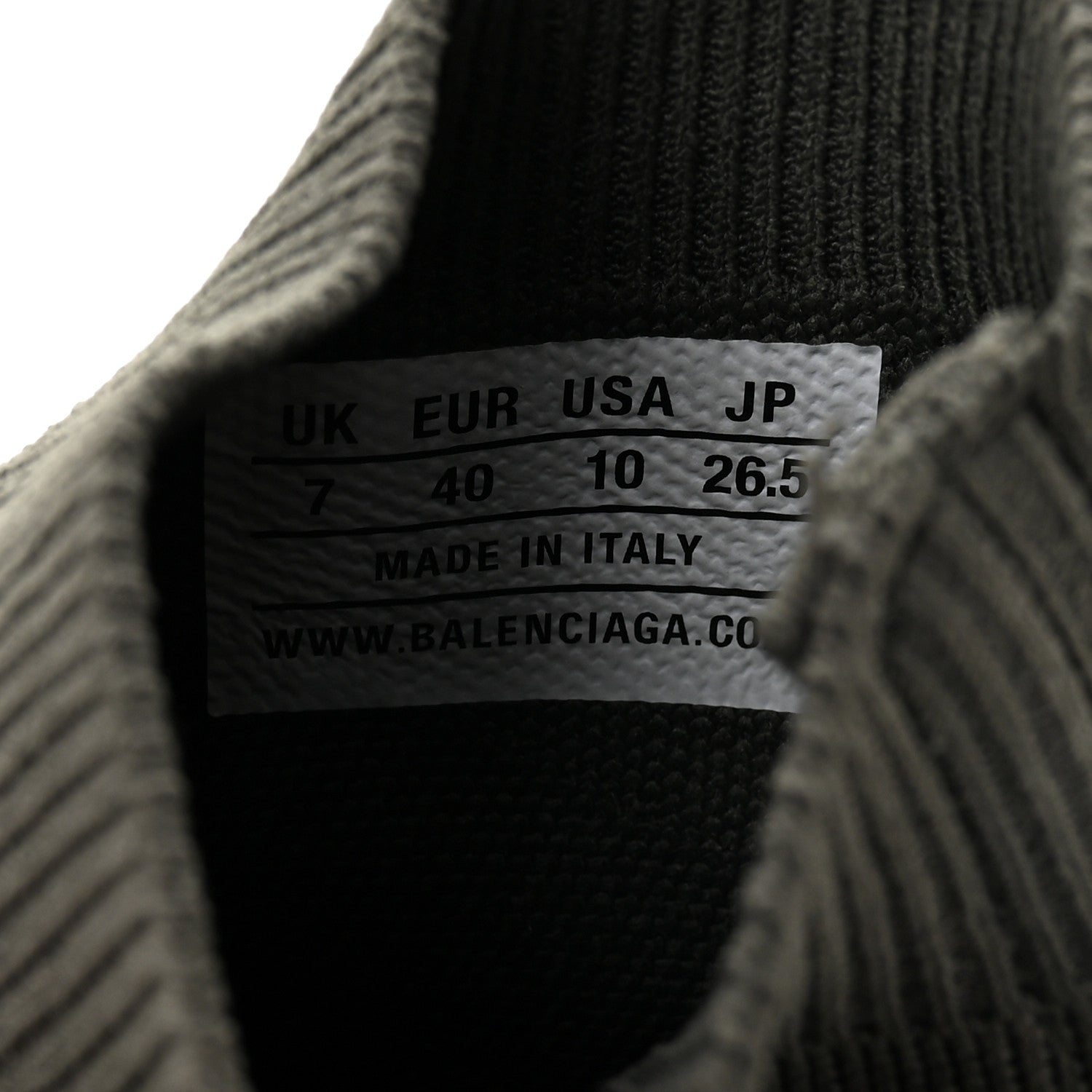 Balenciaga Technical 3D Recycled Knit Womens Speed 2.0 Sneakers 40 Monocolor Dark Kaki 9 of 9
