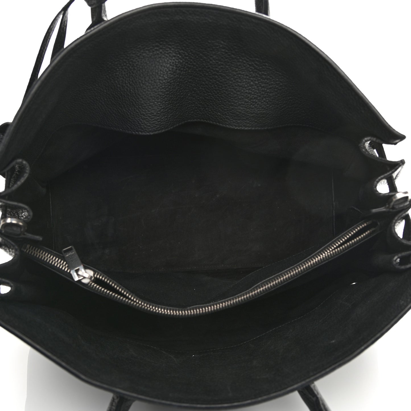 Grained Calfskin Medium Souple Sac De Jour Black