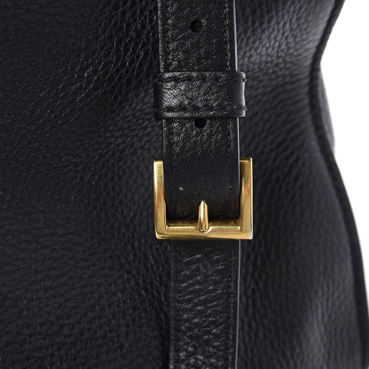 Vitello Daino Shopping Tote Nero Black