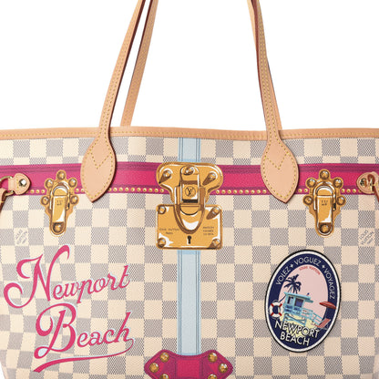 Louis Vuitton Damier Azur Summer Trunks Newport Beach Neo Neverfull MM 13 of 13