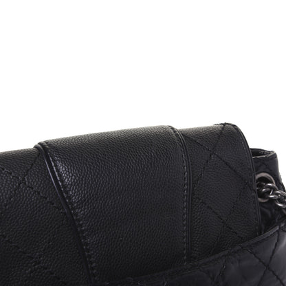 Chanel Caviar Aged Calfskin Medium Bubble Graphic Messenger Bag Black 17 of 18