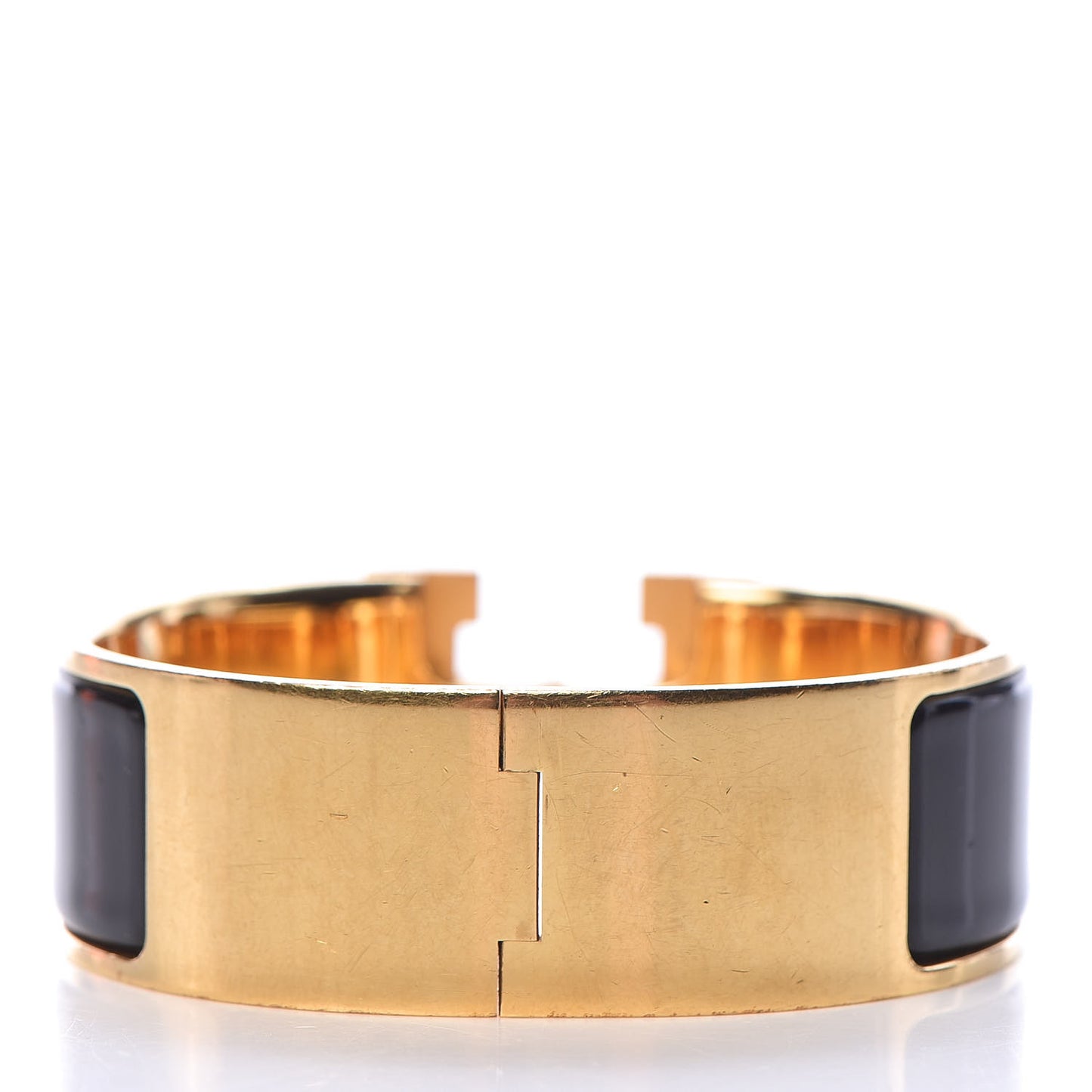 Enamel Wide Clic Clac H Bracelet PM Black