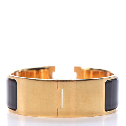 Hermes Enamel Wide Clic Clac H Bracelet PM Black 4 of 4