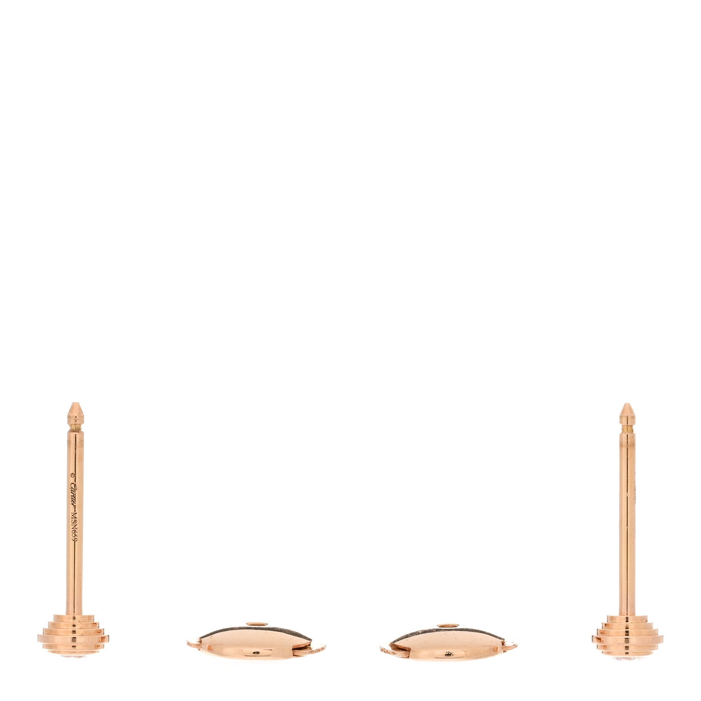 18K Pink Gold Diamond XS D'Amour Earrings