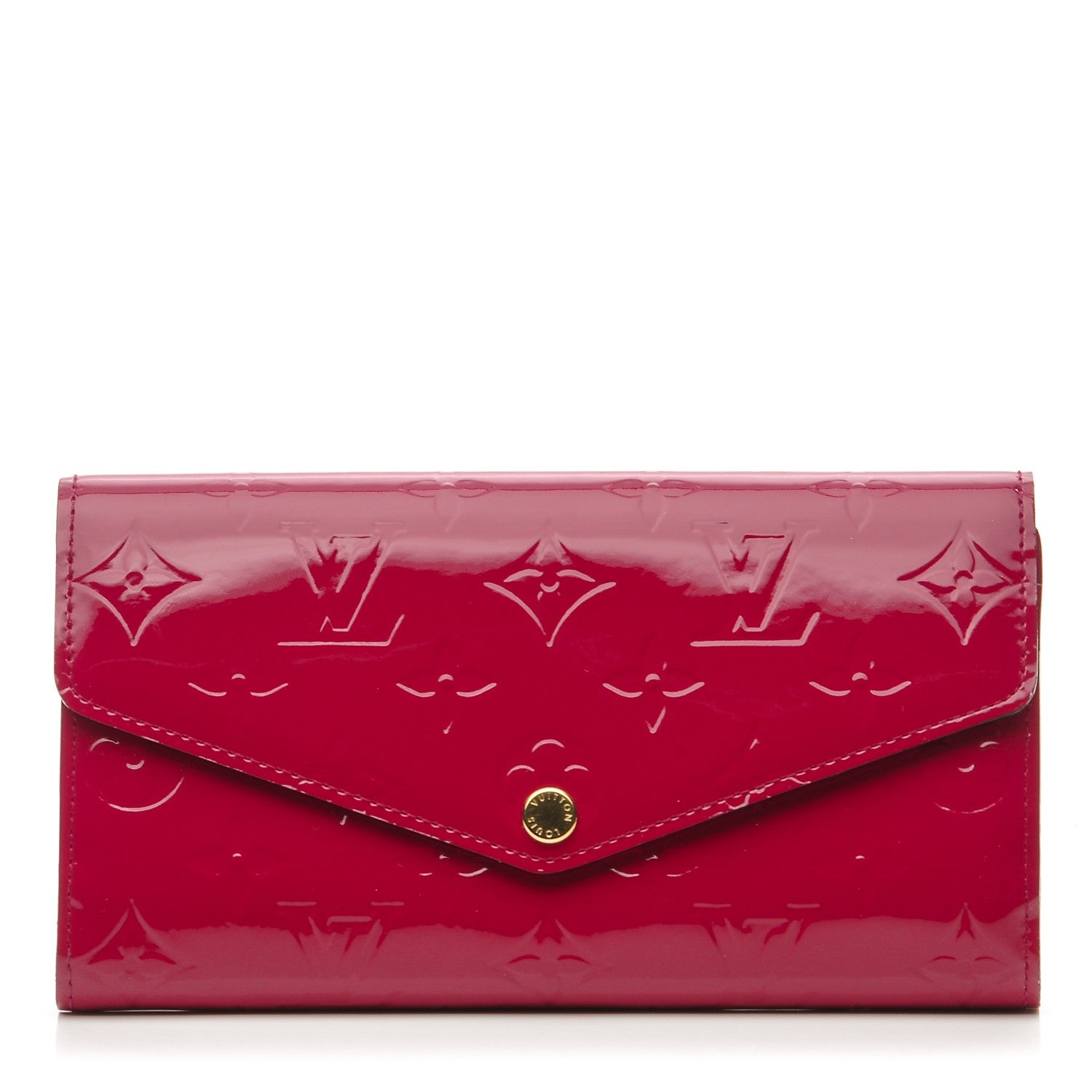 Louis Vuitton Vernis Sarah Wallet NM Rose Indien 1 of 7