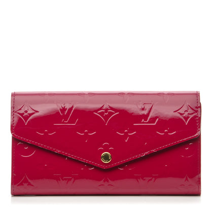 Louis Vuitton Vernis Sarah Wallet NM Rose Indien 1 of 7