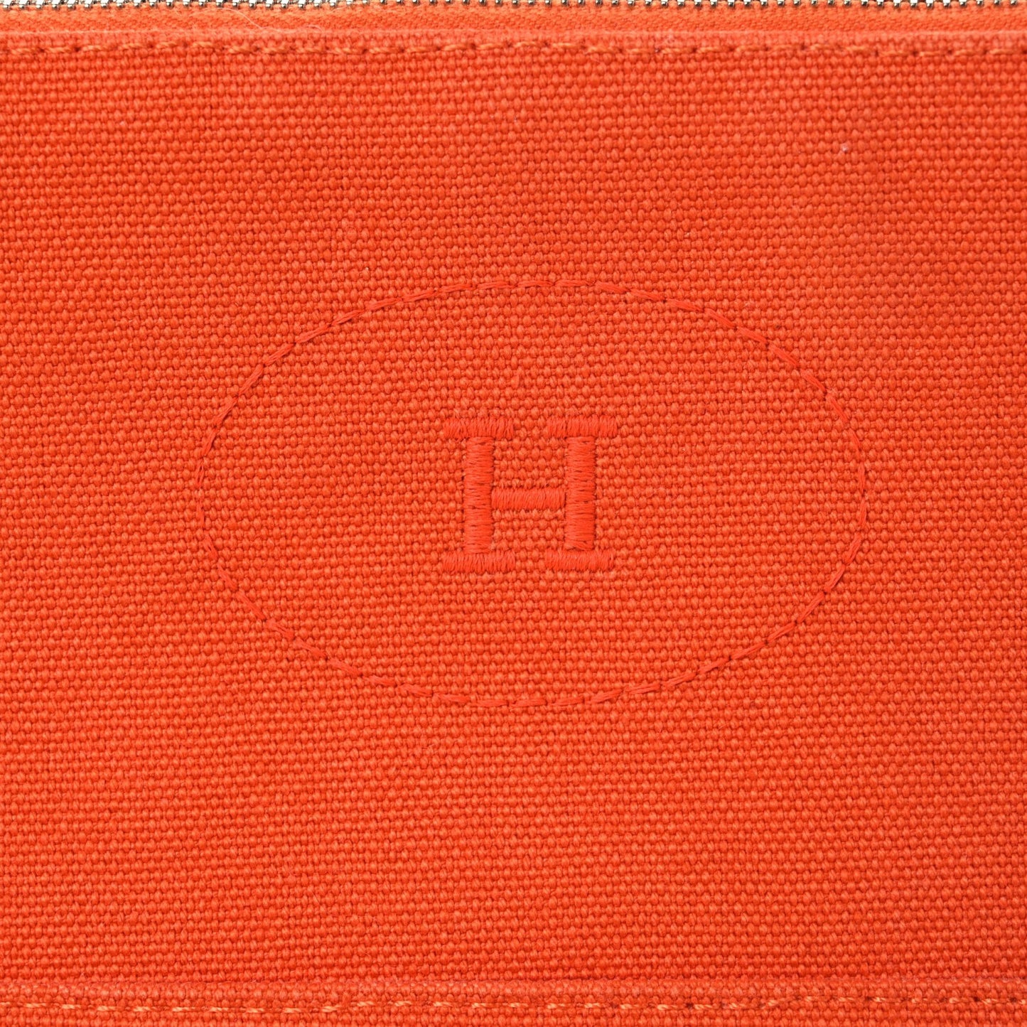 Cotton Canvas Bolide Travel Cosmetic Pouch Orange