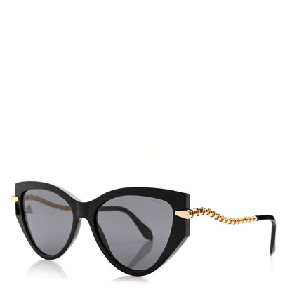 Bulgari Serpenti Cat Eye Sunglasses Black 1 of 8