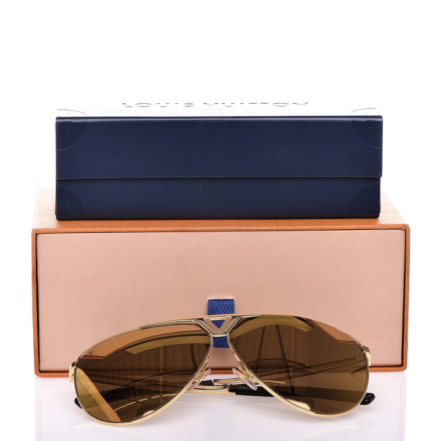 Louis Vuitton Tonca Sunglasses Z2314U Gold 10 of 10