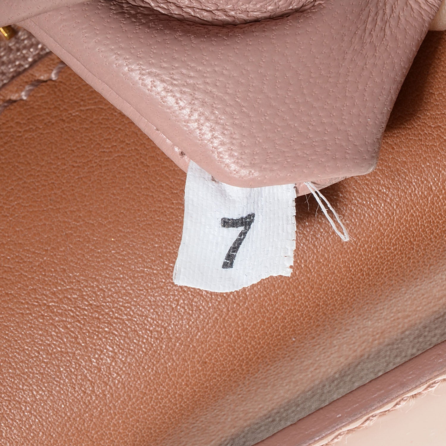 Prada Spazzolato Leather NM Pochette Nudo 7 of 10