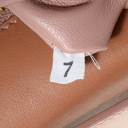 Prada Spazzolato Leather NM Pochette Nudo 7 of 10