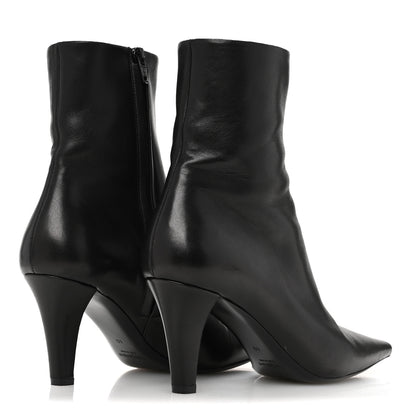 Saint Laurent Nappa Jill 75 Ankle Booties 40 Black 5 of 9