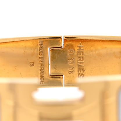 Hermes Enamel Narrow Clic Clac H Bracelet PM White 4 of 5