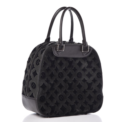 Louis Vuitton Monogram Suede Tuffetage Deauville Cube Gris 3 of 11