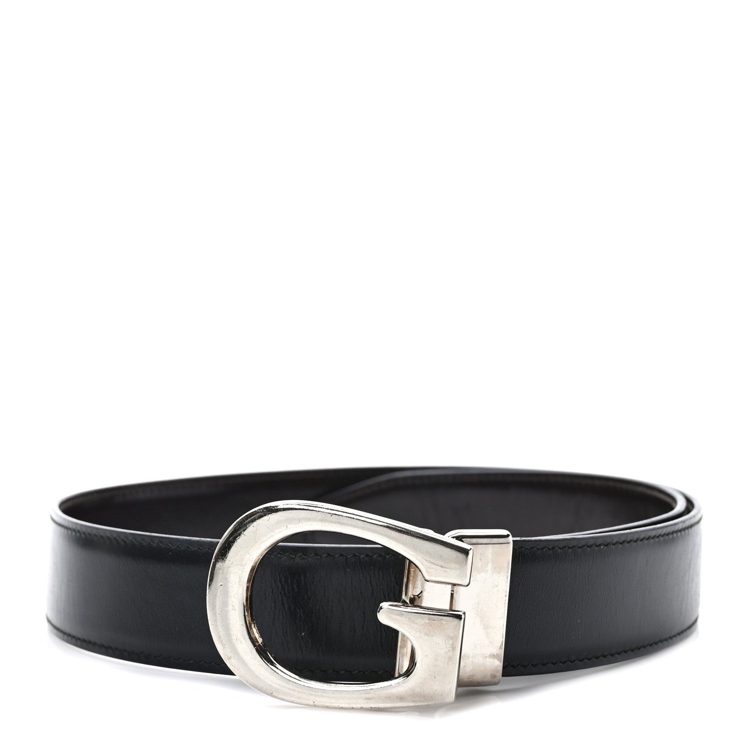 Gucci Calfskin Reversible G Buckle Belt 70 28 Black 1 of 4