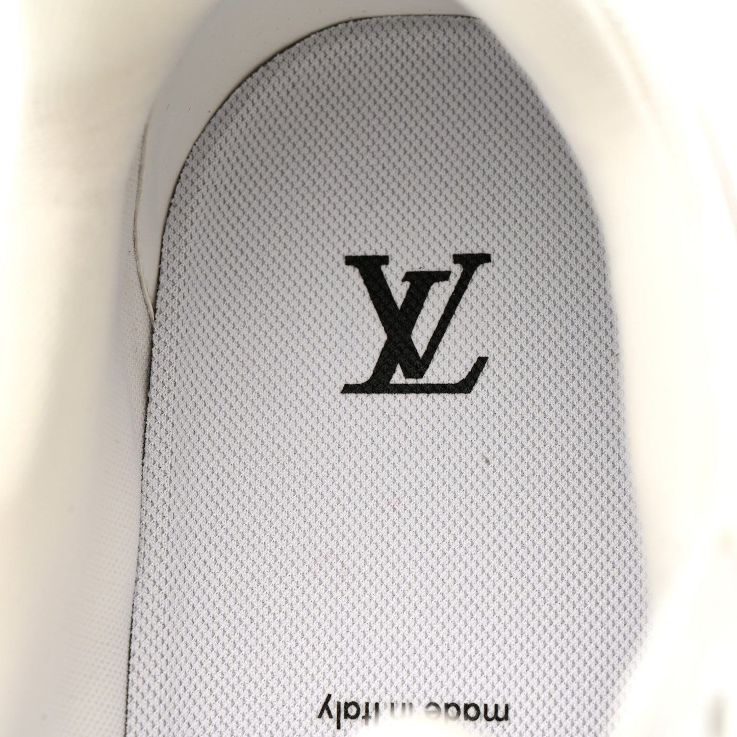 Calfskin Monogram Mens LV Trainer Sneakers 10 White