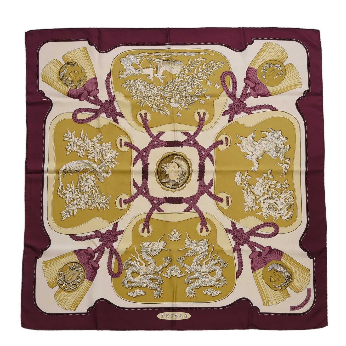 Silk Tsubas Scarf 90