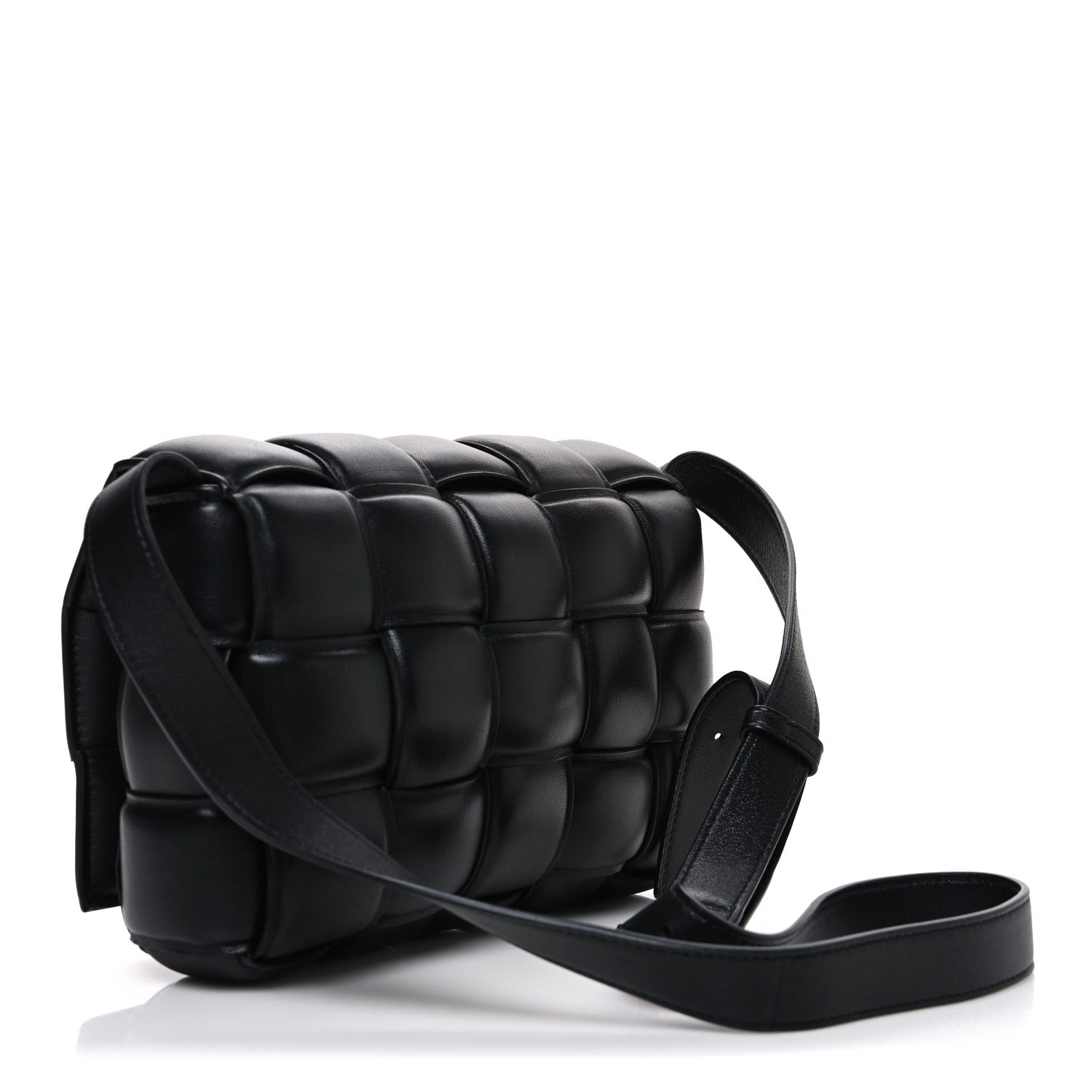 Bottega Veneta Nappa Maxi Intreccio Padded Cassette Crossbody Bag Black 2 of 10