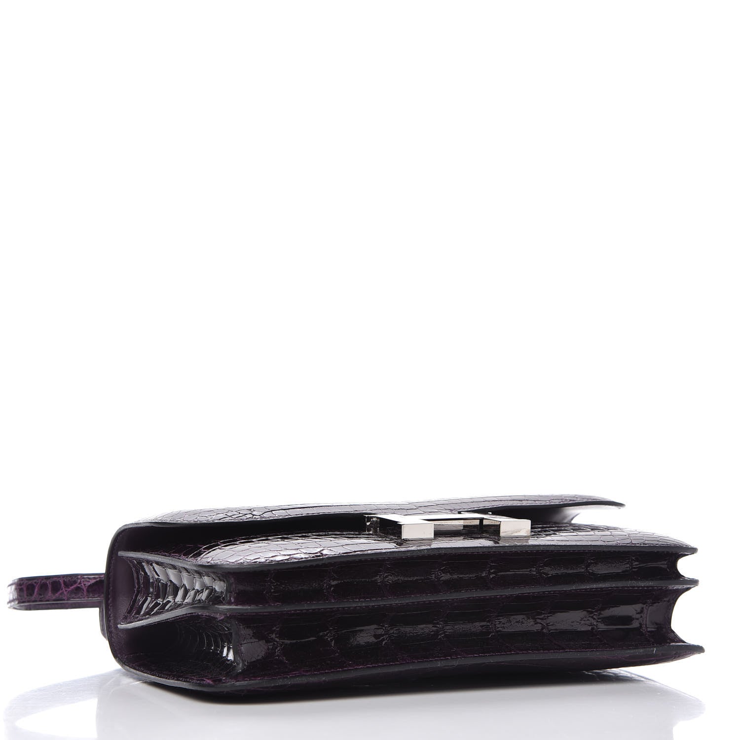 Hermes Shiny Niloticus Crocodile Constance Elan 25 Amethyste 4 of 11