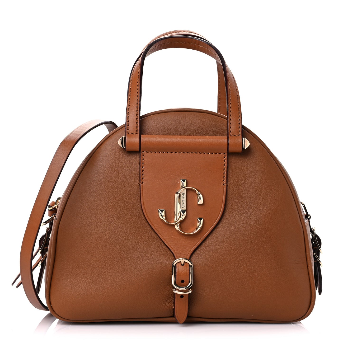 Calfskin Small Varenne Bowling Bag Brown
