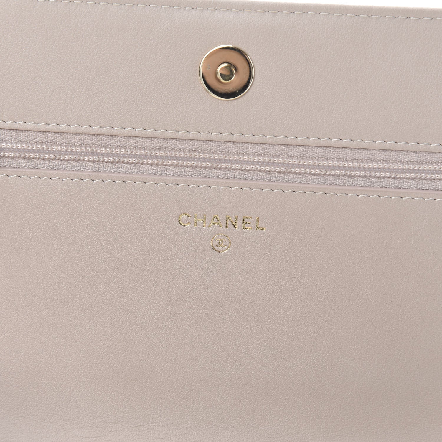 Chanel Caviar Quilted Boy Wallet On Chain WOC Beige 6 of 12