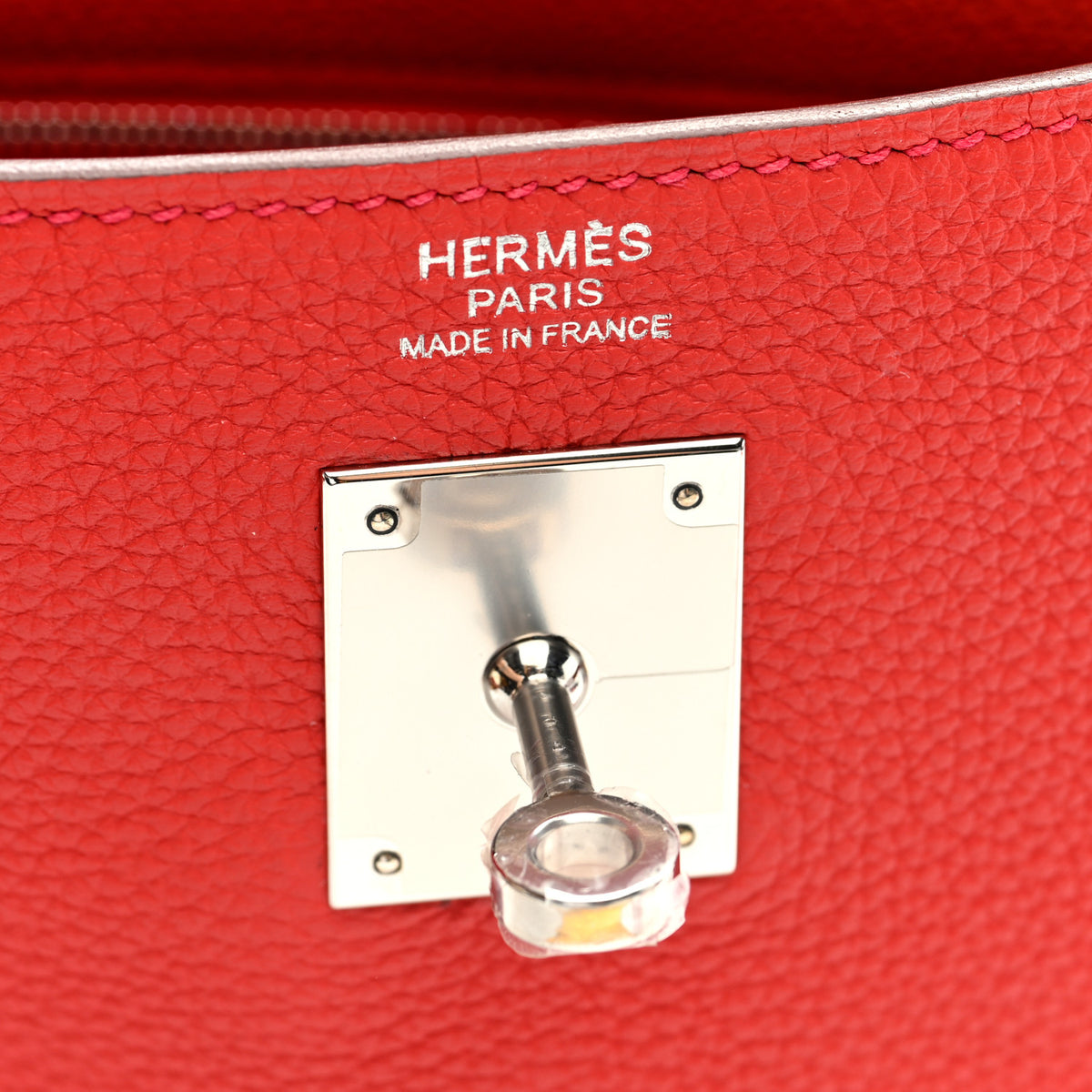 Hermes Taurillon Clemence Kelly Retourne 32 Rouge Tomate 6 of 10