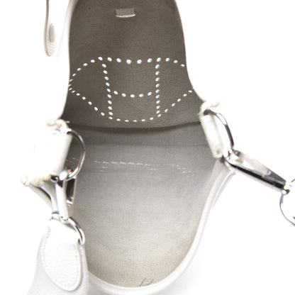Hermes Taurillon Clemence Evelyne III PM White 4 of 20