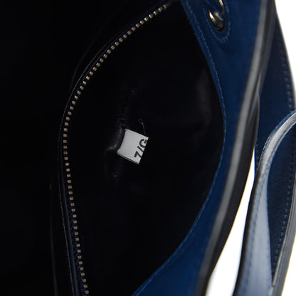 Prada Soft Calfskin Bucket Bag Bleuette 9 of 10