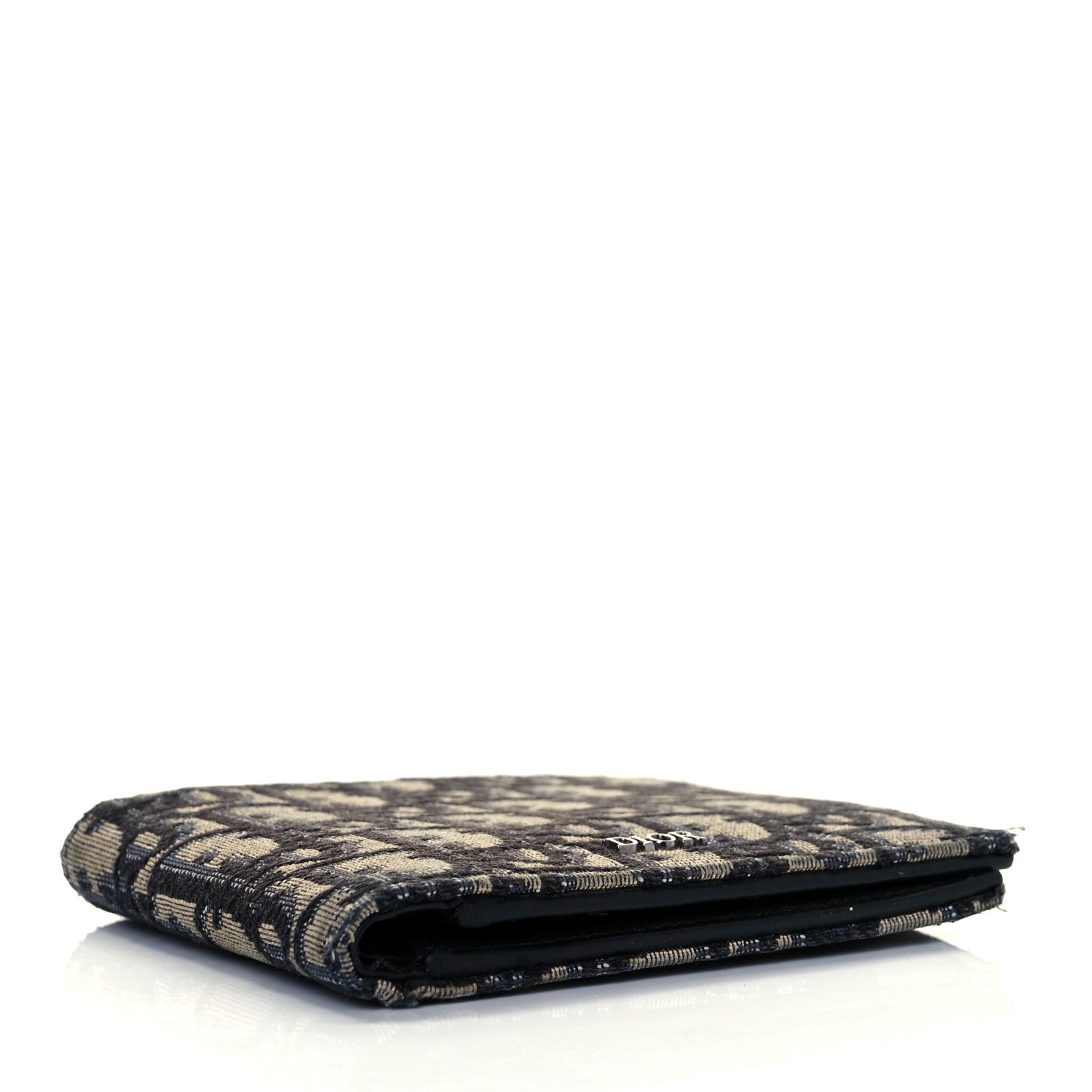 Christian Dior Oblique Compact Wallet Black 4 of 8