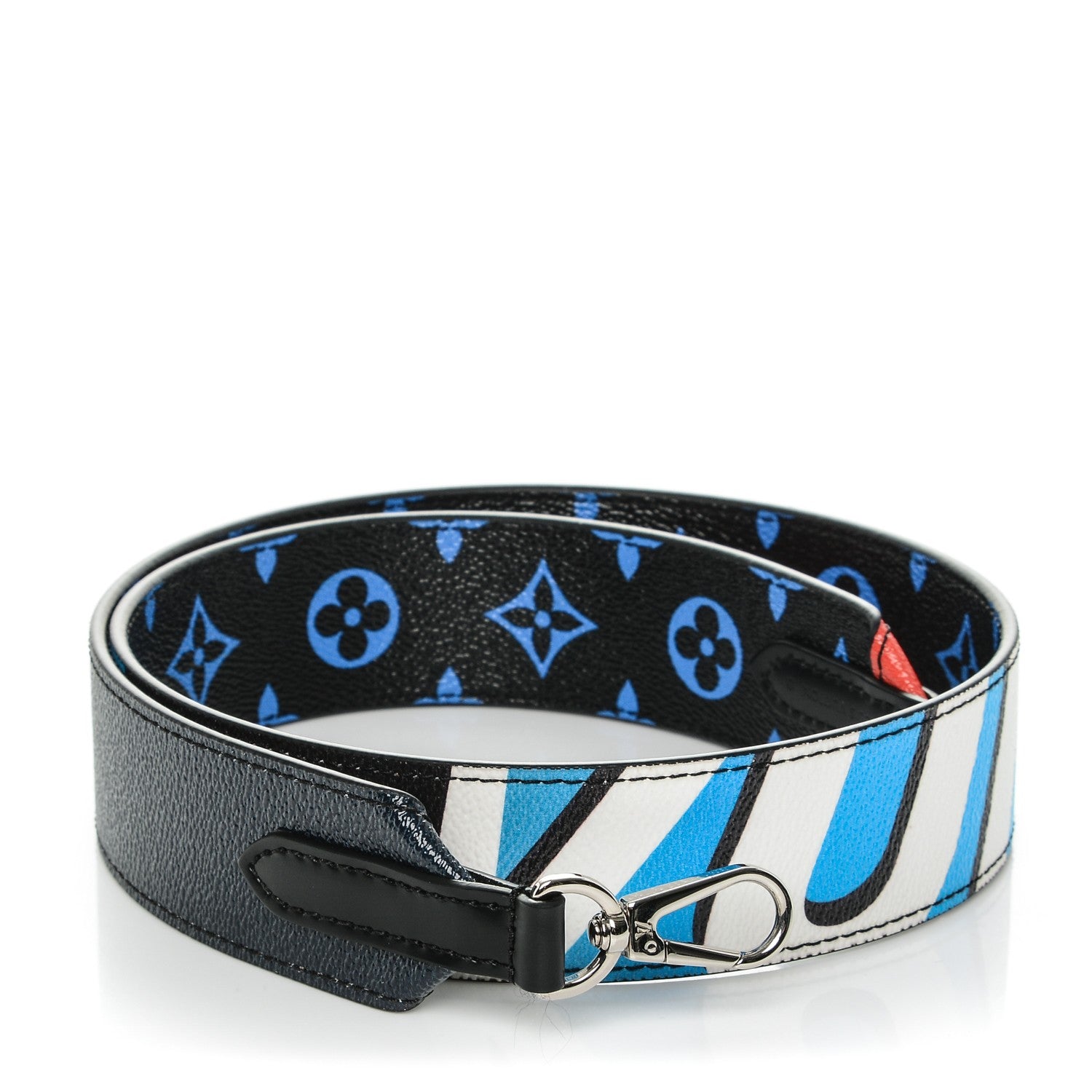 Louis Vuitton Canvas Bandouliere Shoulder Strap Black Bleu Digital 1 of 6